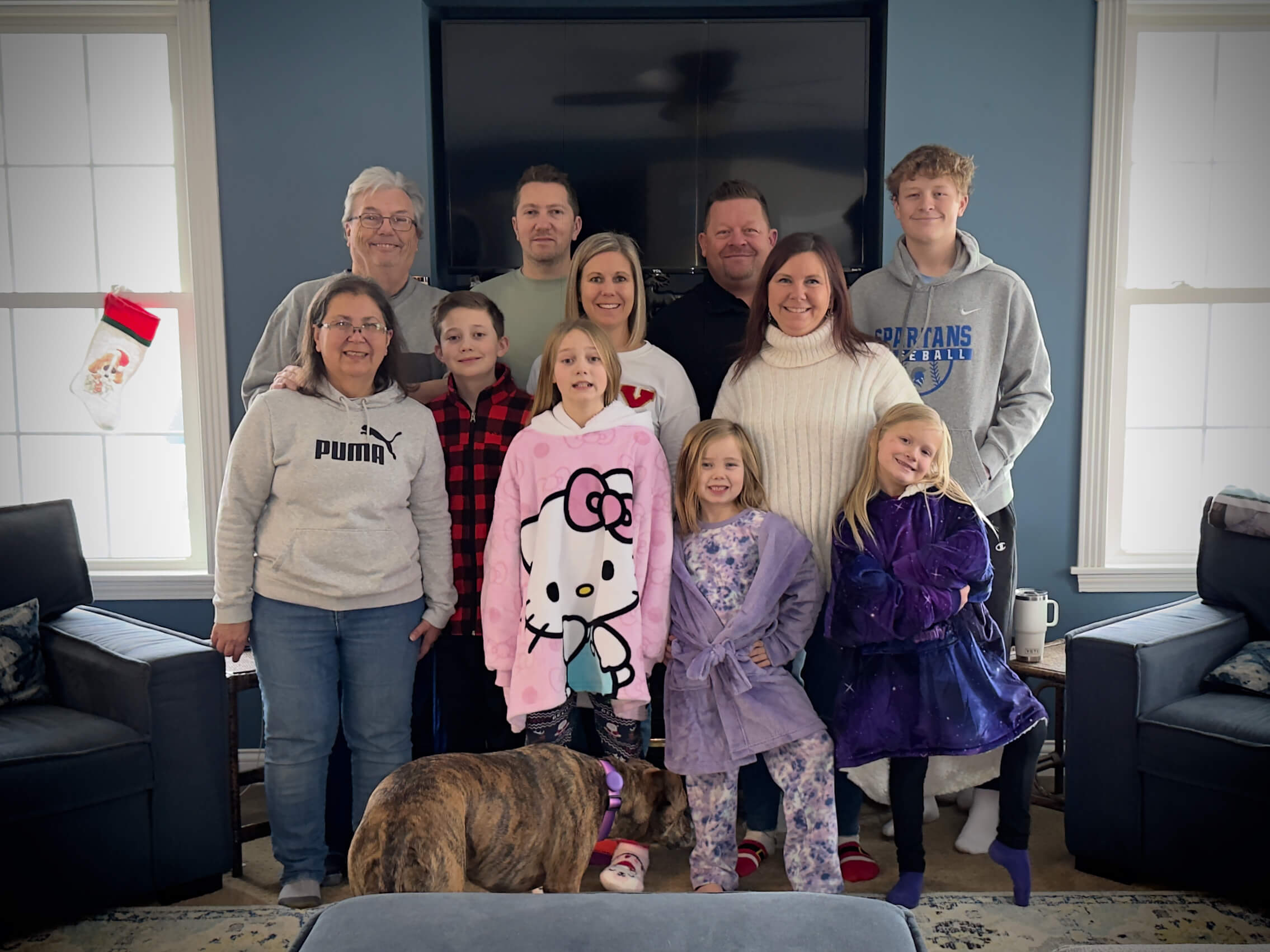 Don Backus with his family
