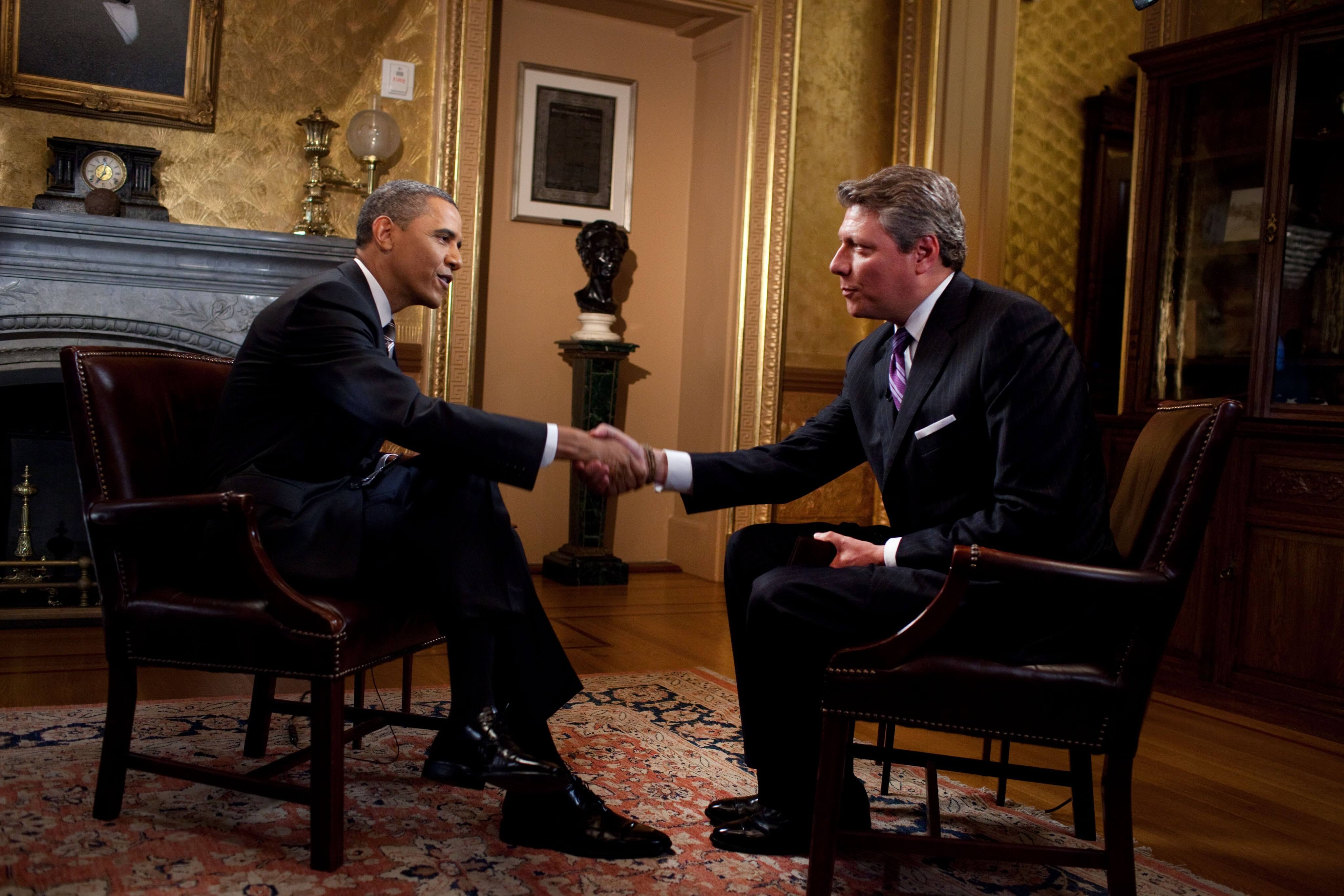 Devin Scillian with President Barack Obama