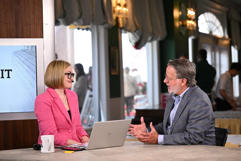 Zoe Clark with Senator Gary Peters