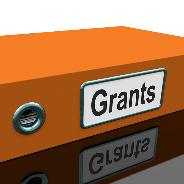 Graphic - File box labelled Grants