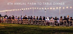 People sitting out on the golf course at a table with chairs