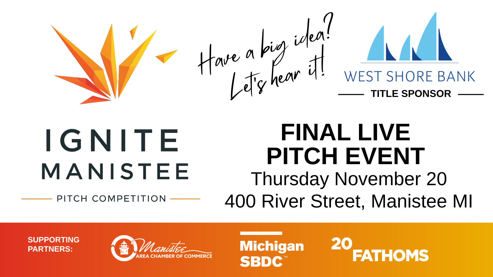 Ignite Manistee Banner Ignite Manistee Banner