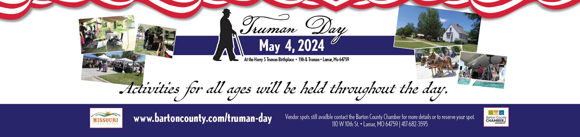 Lamar Barton County Missouri - Truman Day - Celebrating Harry S Truman Birthday