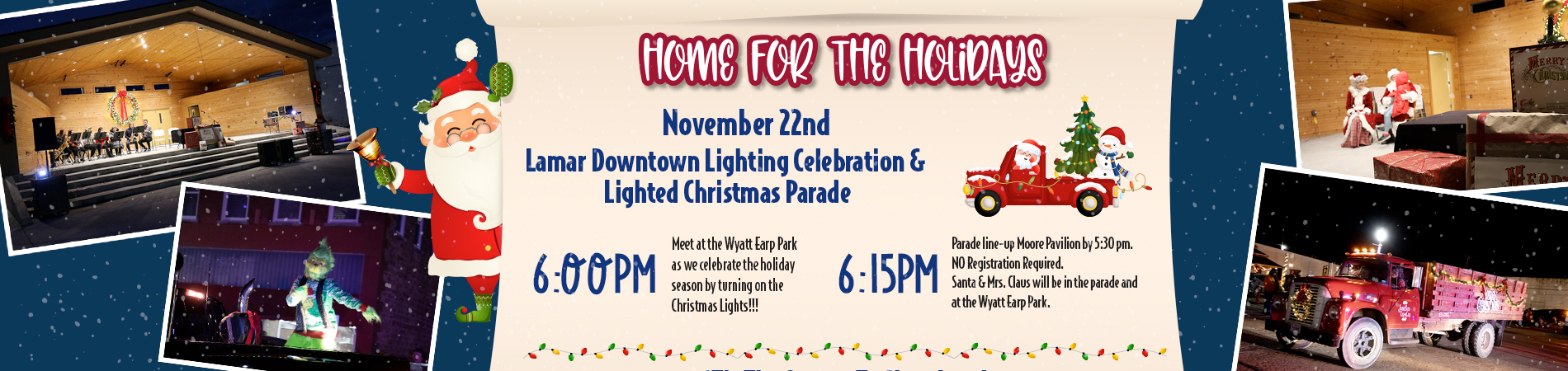 Lamar Missouri - Christmas Lighting Celebration & Lighted Christmas Parade Nov 22