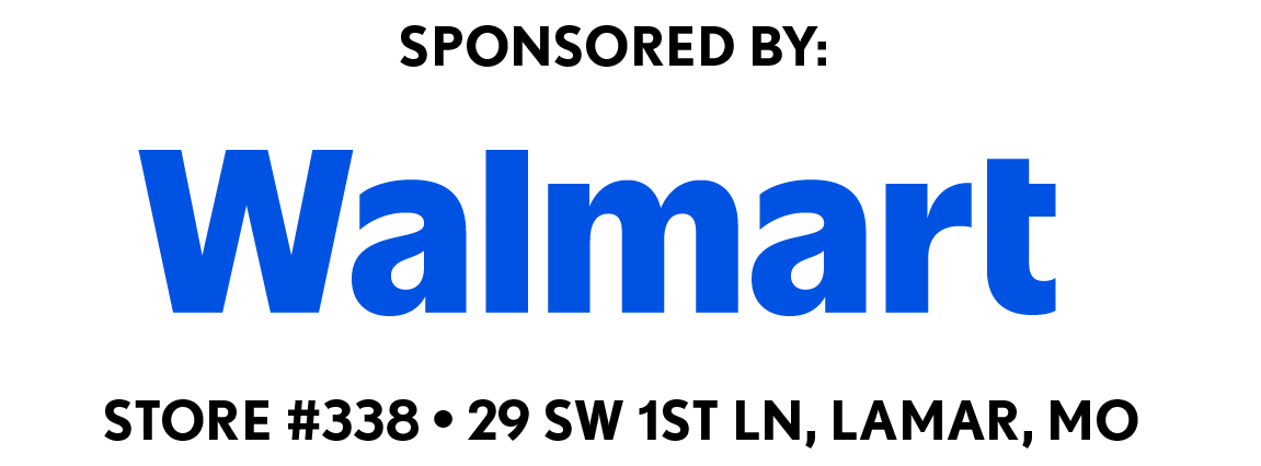 Walmart store #338 - Lamar Missouri - Proud Sponsor of local community events - 