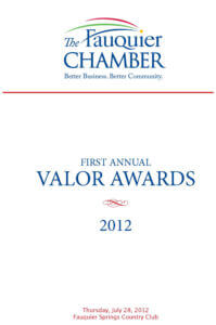 2012 Valor Awards