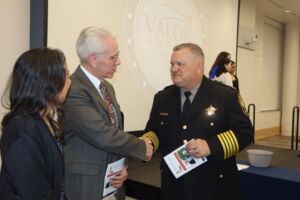 2025 Valor Awards (15) Pastor Mike Poff & Anna Poff with Sheriff Falls
