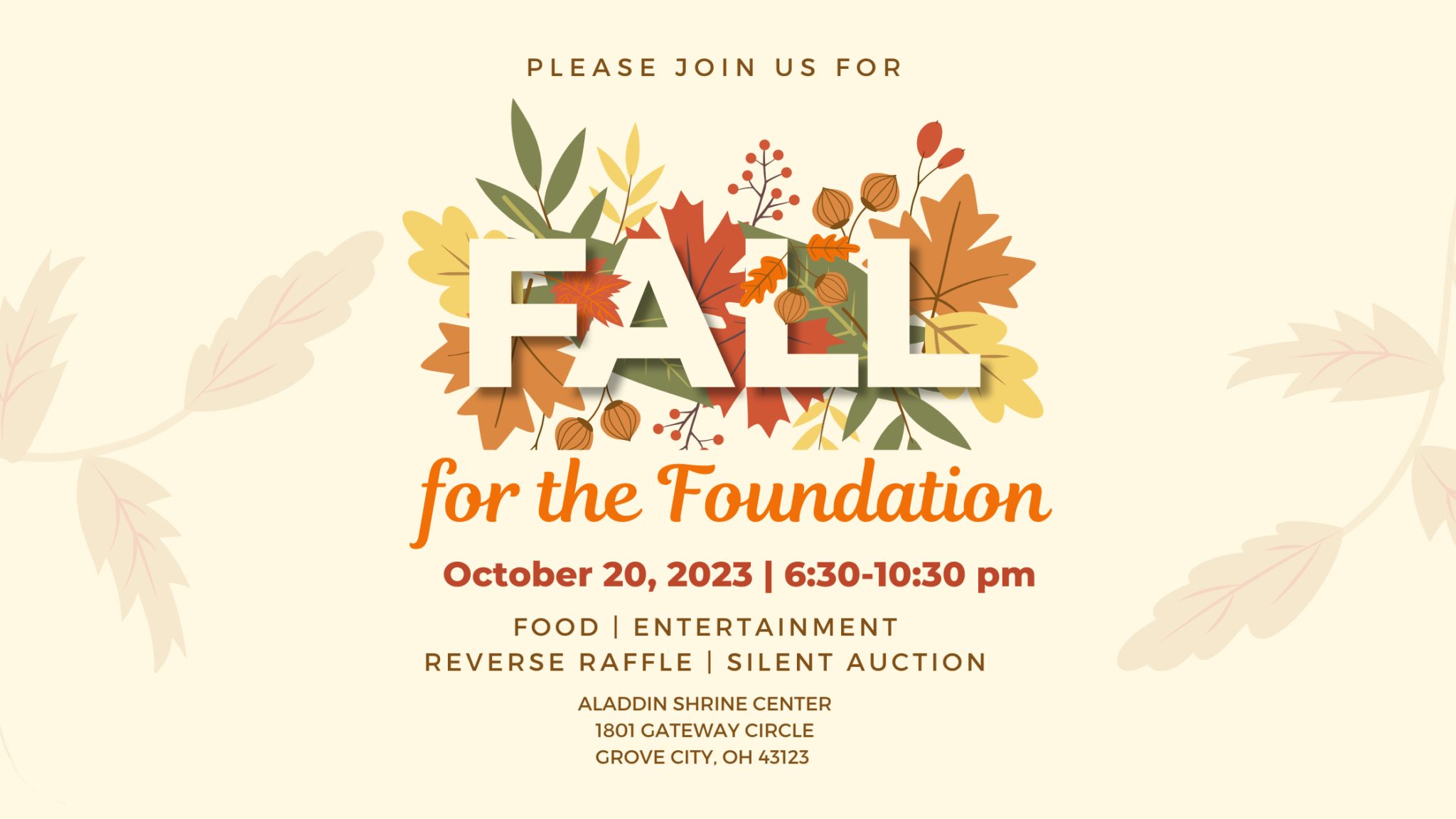 Foundation Fundraiser Flyer