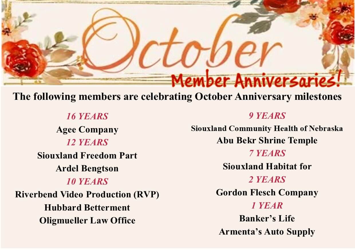 October 2024 Anniversaries