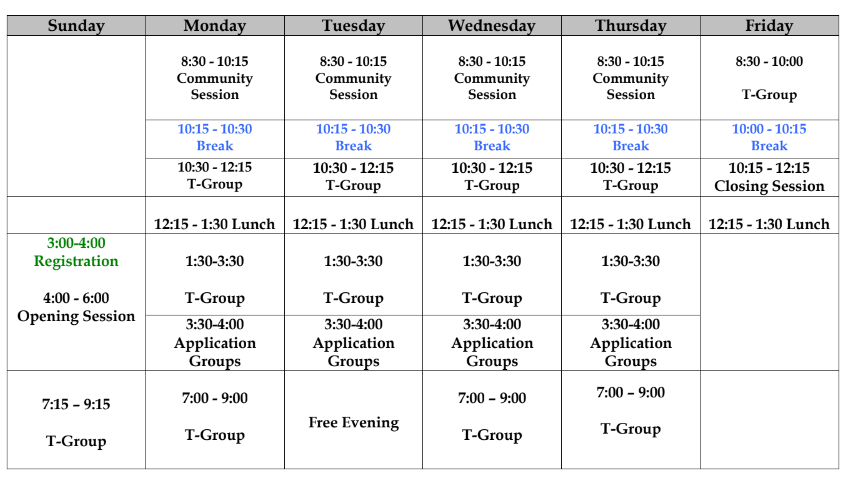 schedule