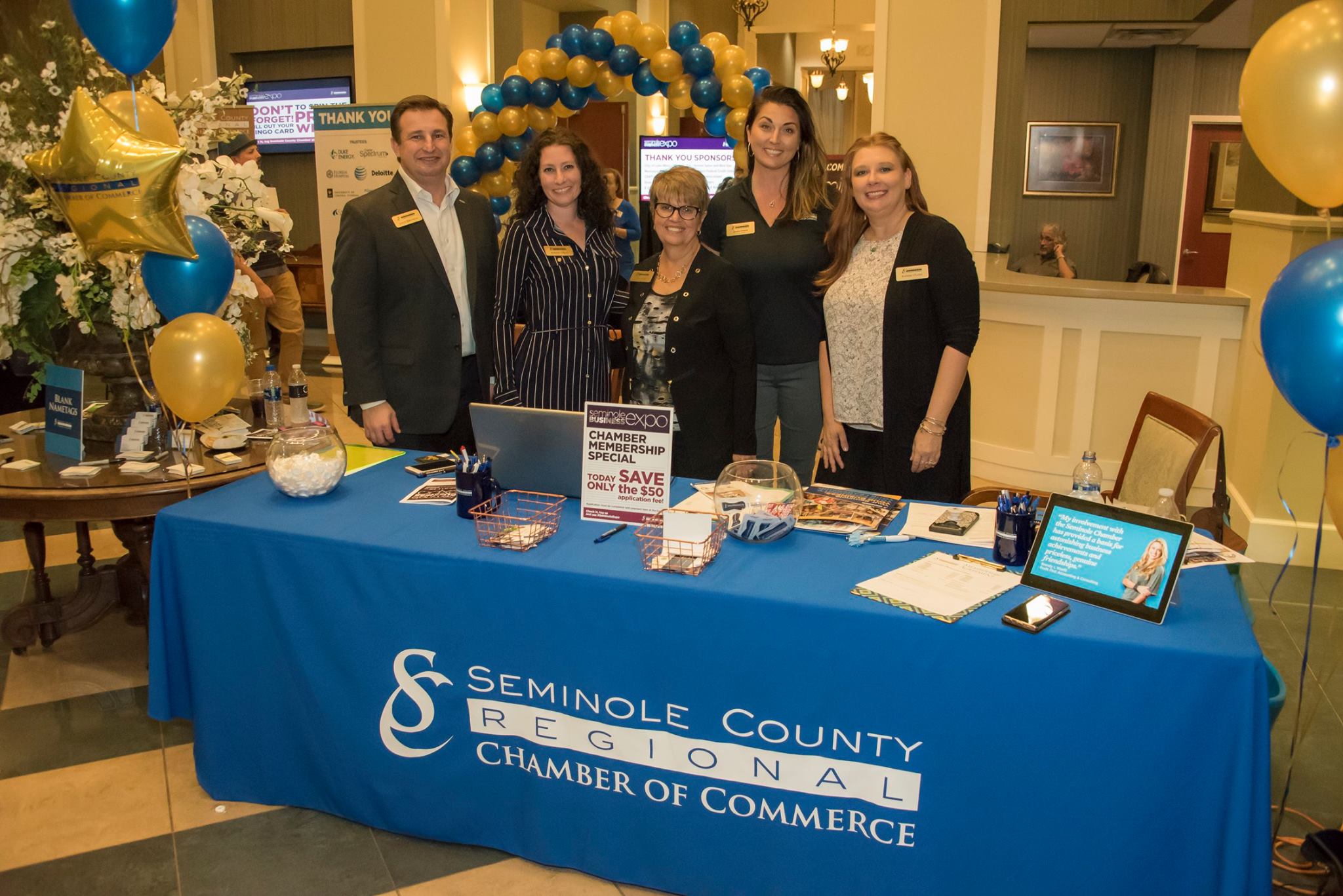 Chamber Staff at event