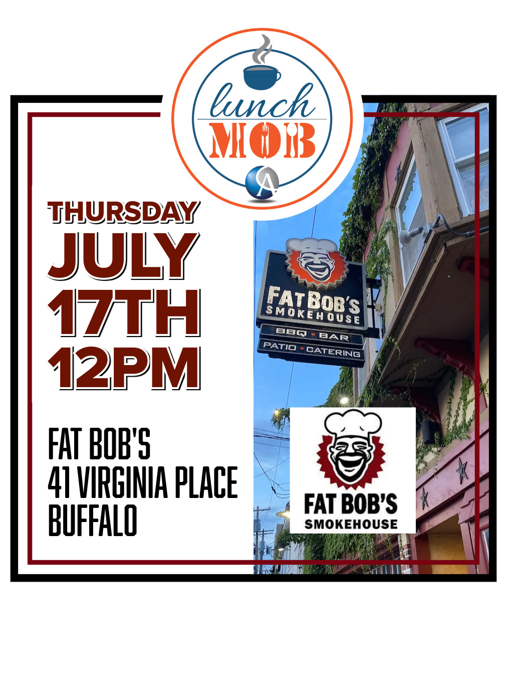 Lunch Mob graphic for July 17, 2025