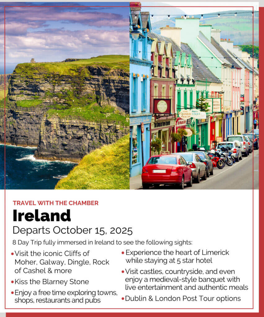 Travel with the Chamber Ireland October 15, 2025