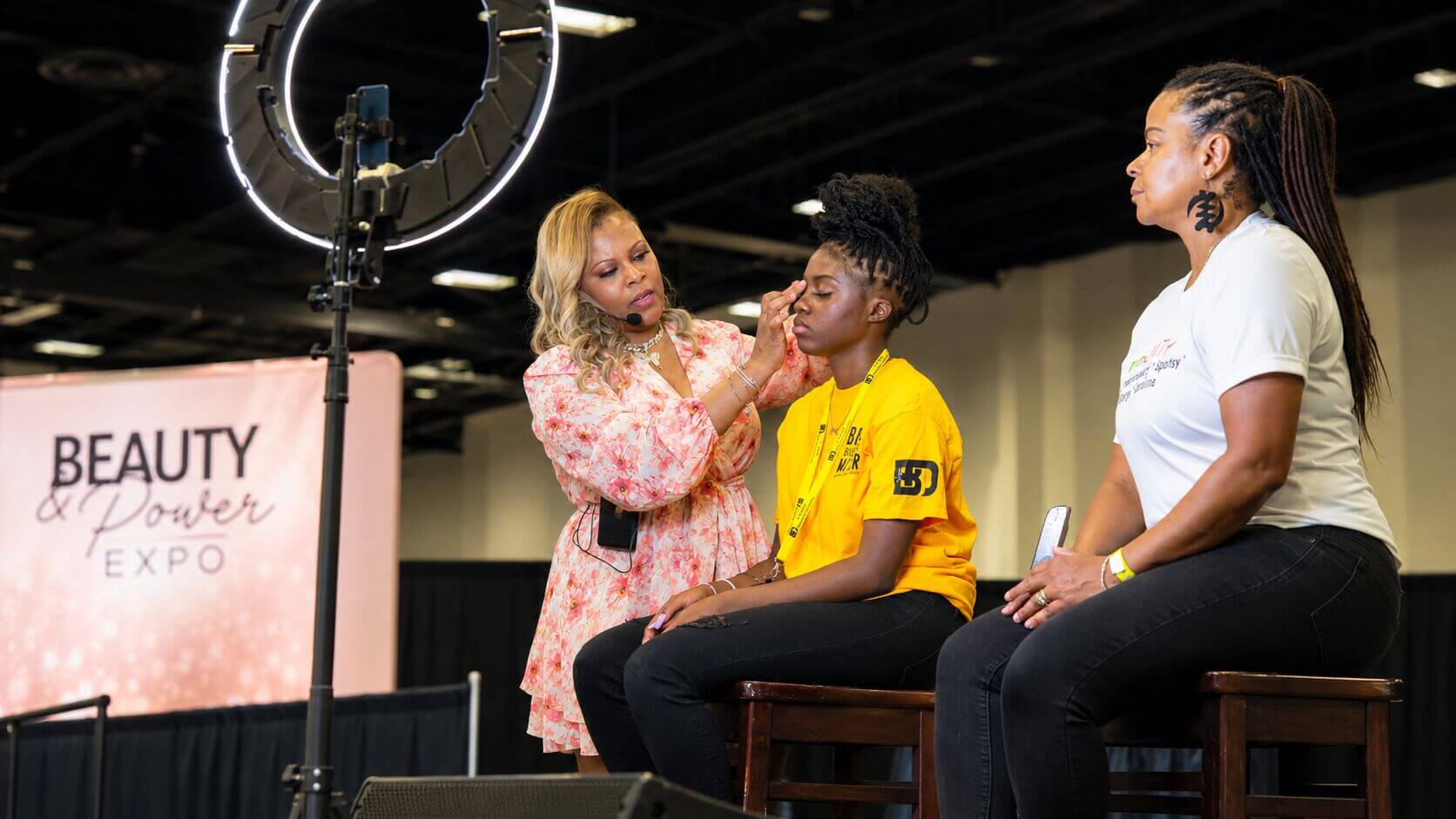 Product demos at the Virginia Black Expo