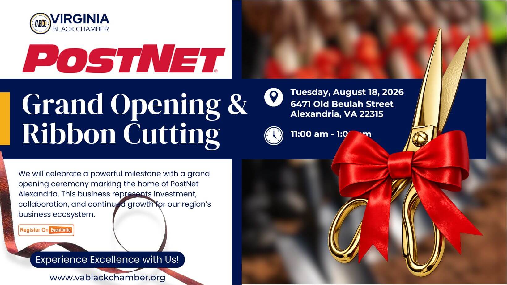 Northern Virginia business ribbon cutting event