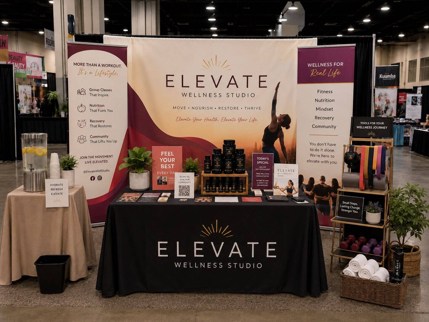 Health and Wellness vendors at the Virginia Black Expo