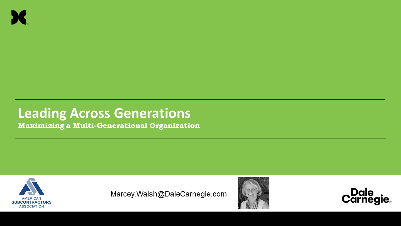 SUBExcel Maximize Your Generations M Walsh