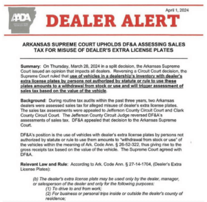 dealer alert