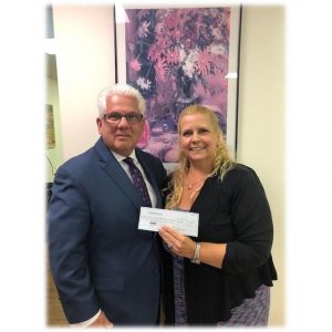 The New Hyde Park Chamber of Commerce Benevolent Trust Fund supported the Cerebral Palsy Association of Nassau County “Forget Me Not Ball” with a $500 donation.