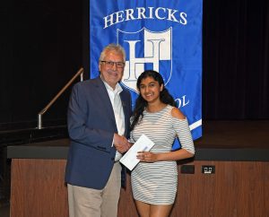 Peter Caputo presenting to Yashi Ladhani