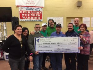 $1000 donation at Operation Wounded Warrior.