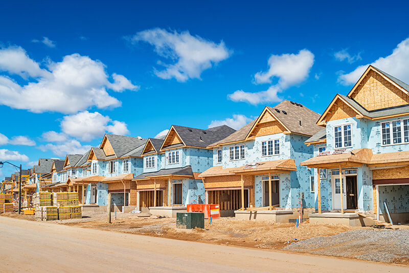 Houses Construction New Development