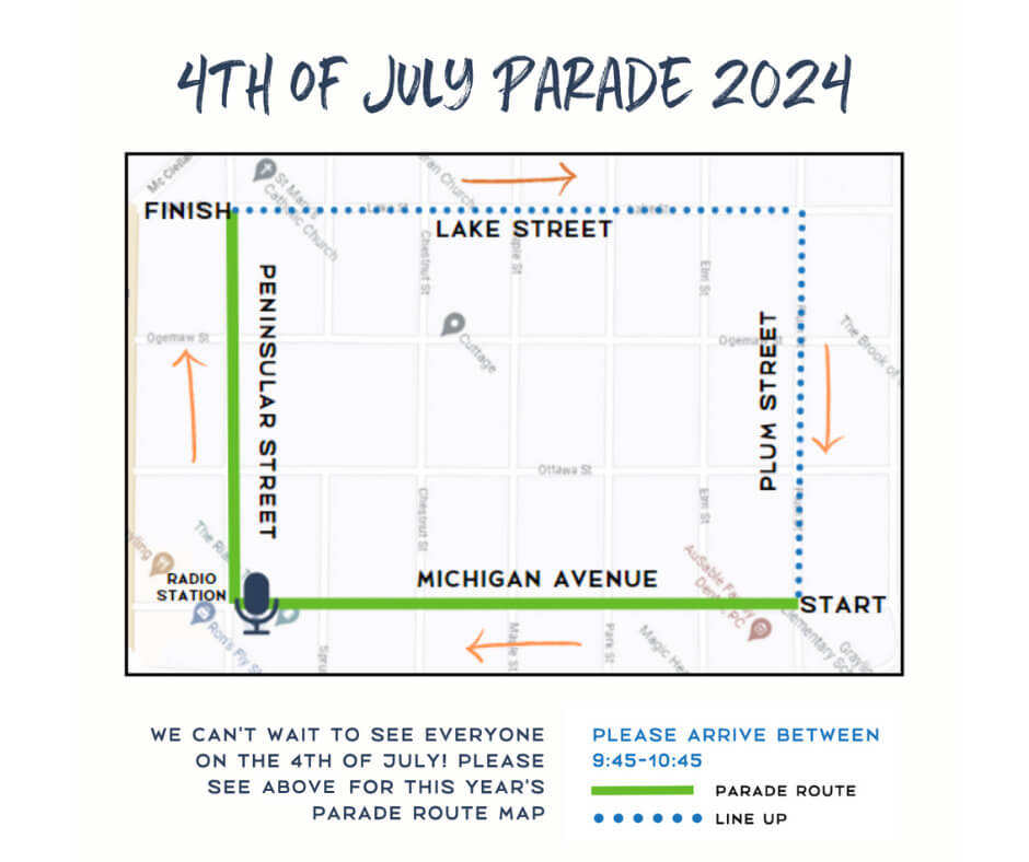 2024 4th parade map