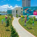 Bienville Street Entrance mural on the new Audobon Aquarium and Audobon Insectarium.