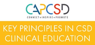 Key Principles in CSD Clinical Education Course graphic