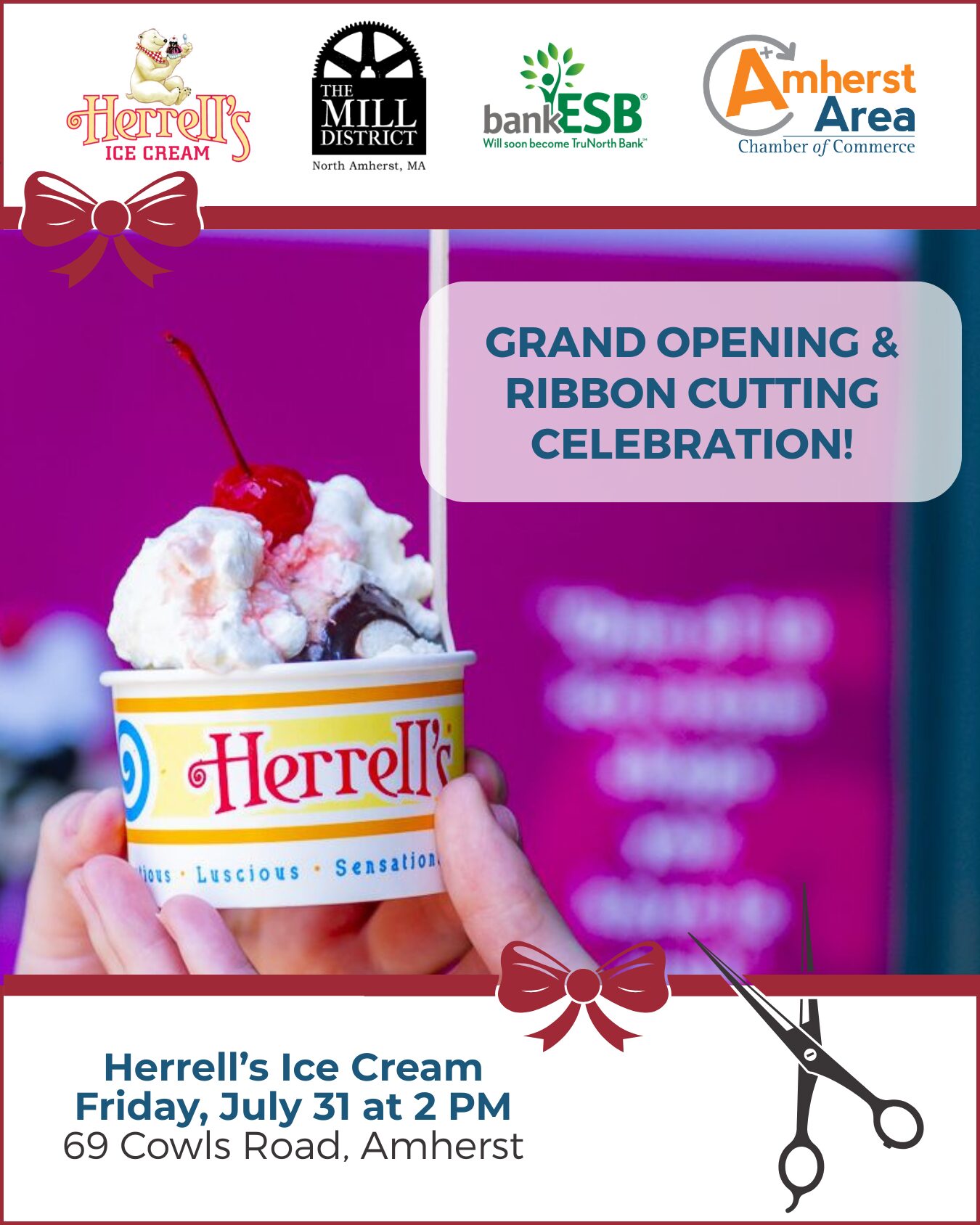 Herrell's Ice Cream Grand Opening &amp; Ribbon Cutting