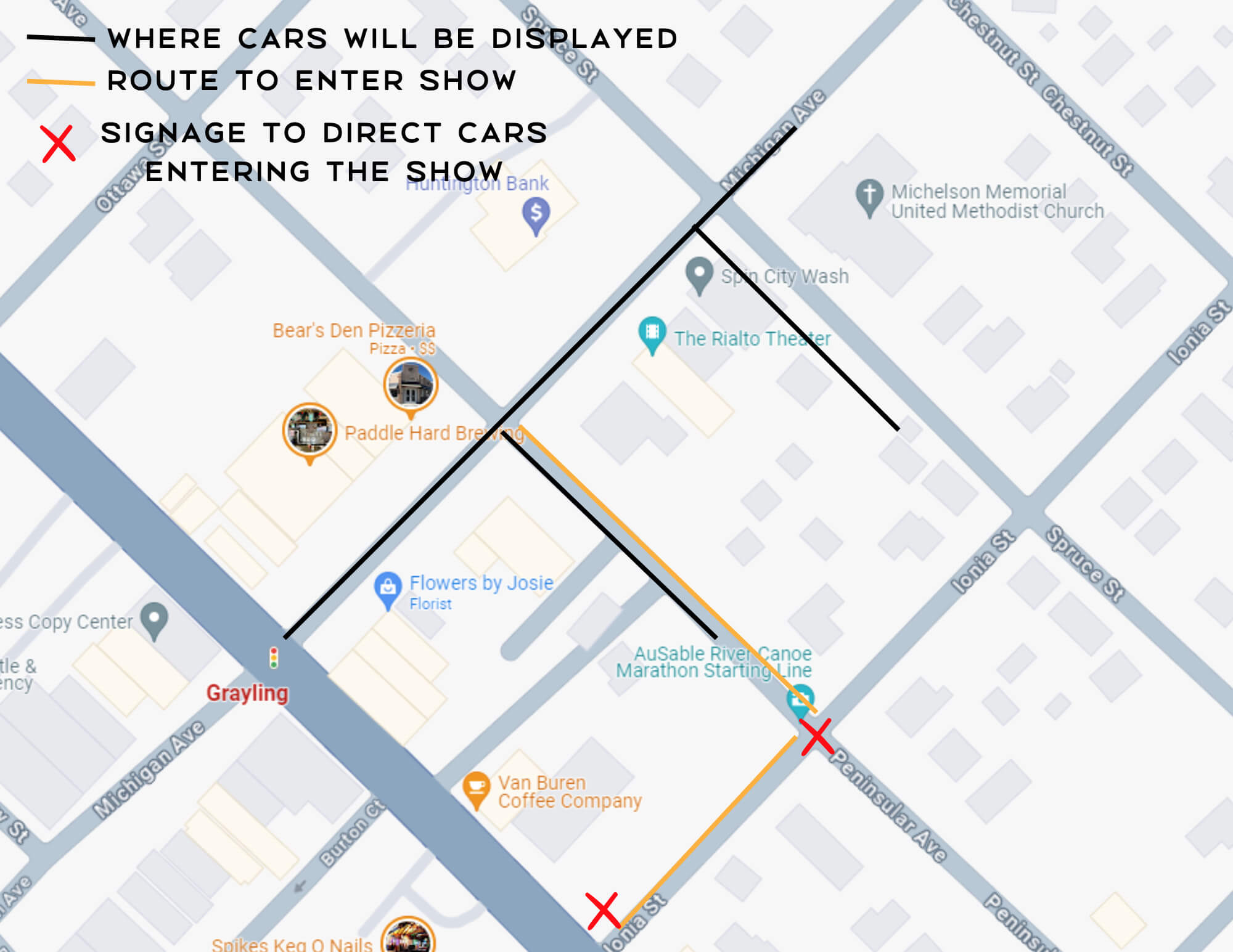 2024 Car Show Map (2)