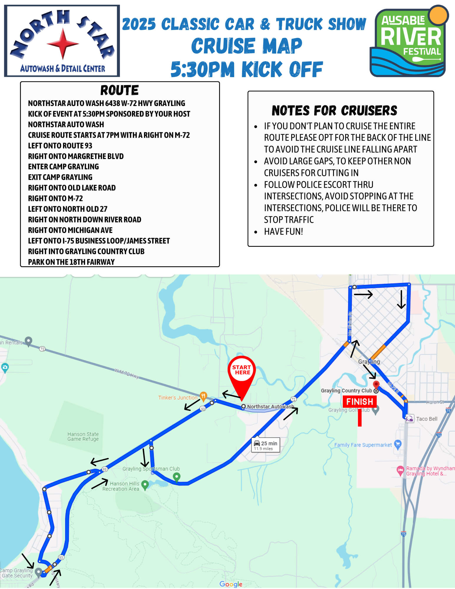 2025 cruise map