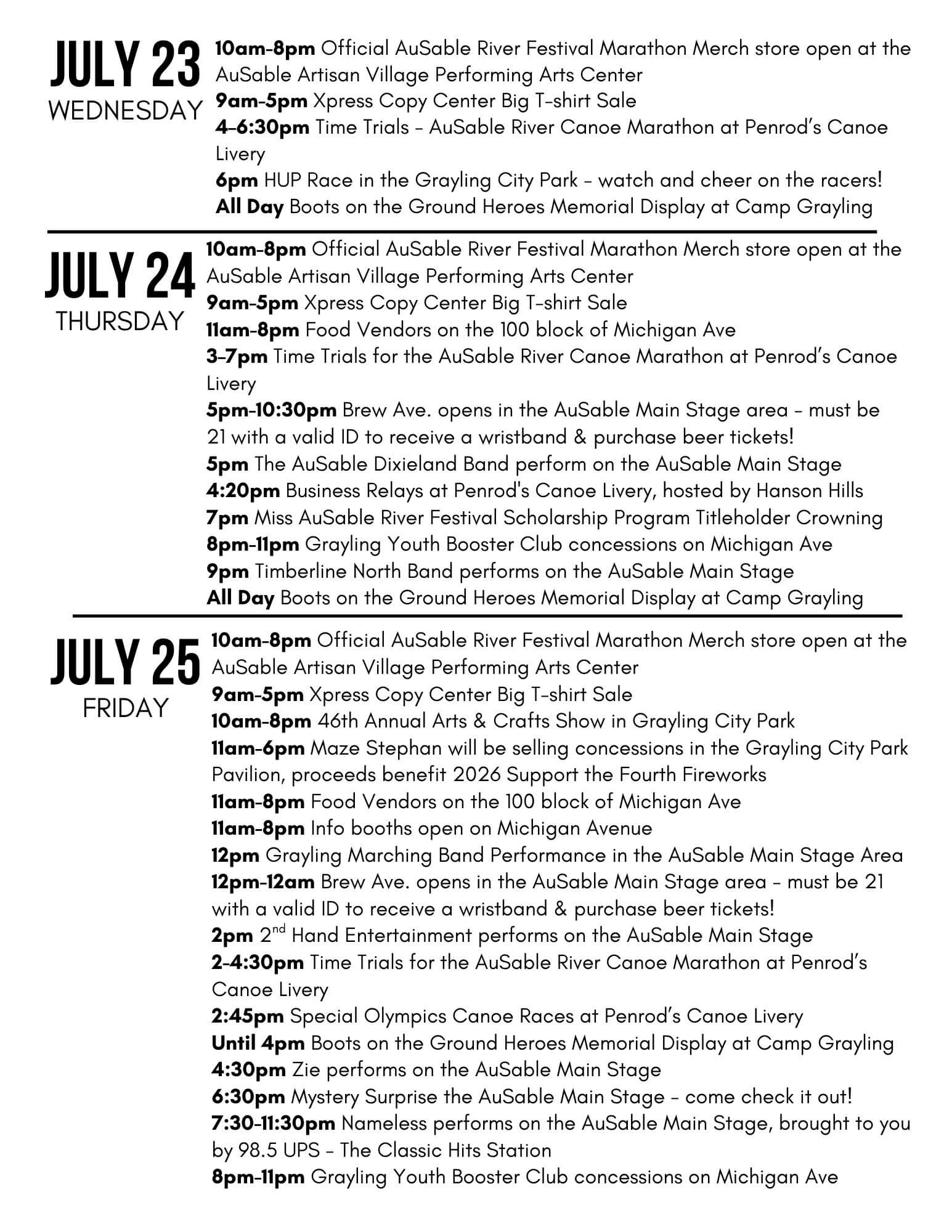 Schedule #2