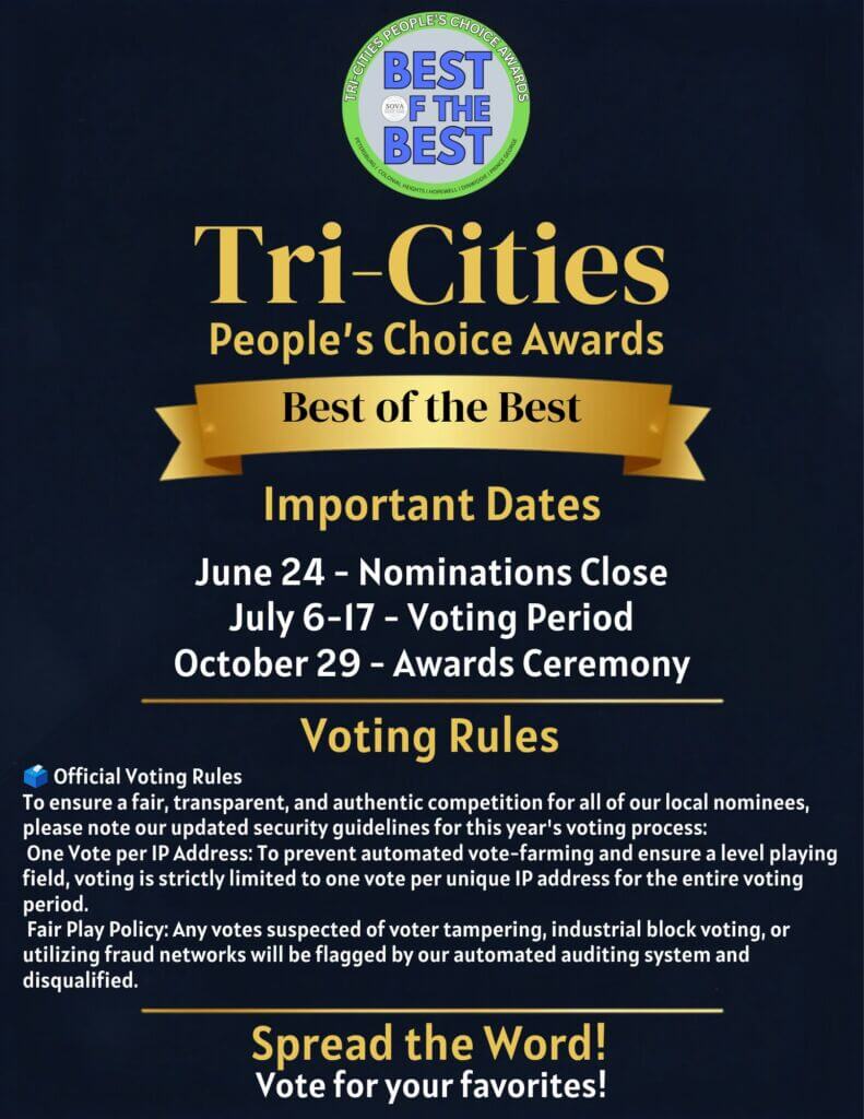 Tri-Cities People’s Choice Awards Flyer