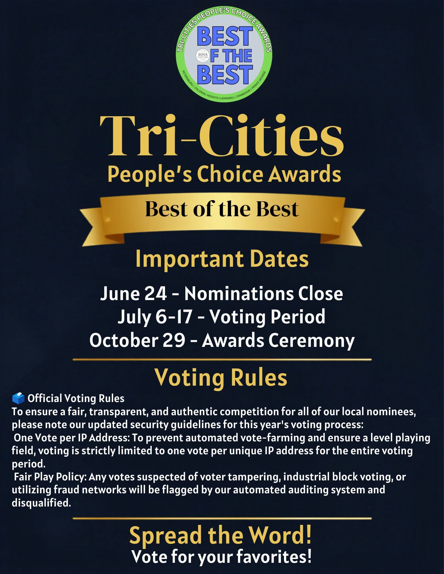 Tri-Cities People’s Choice Awards Flyer