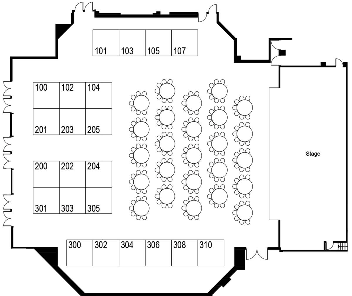 exhibitor floorplan for Toronto Offsite Construction Summit, June 4, 2026