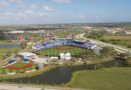 aerial of baseball field