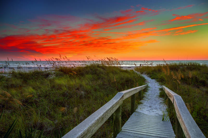 Boardwalk Strolls with Sunset Views on Indian Rocks Beach - Tampa Bay Beaches