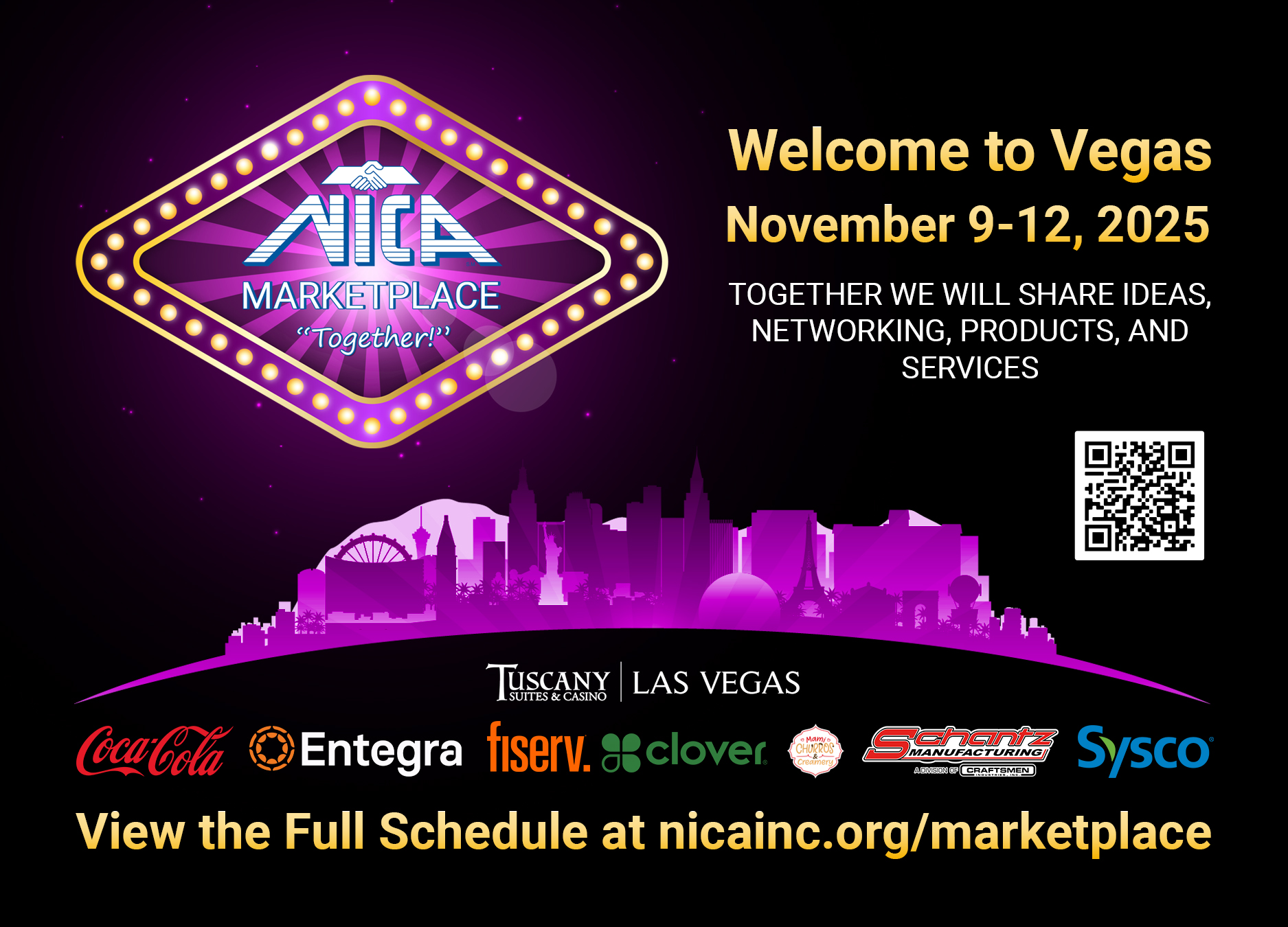 NICA Marketplace Save the Date 2025 Sponsors Welcome