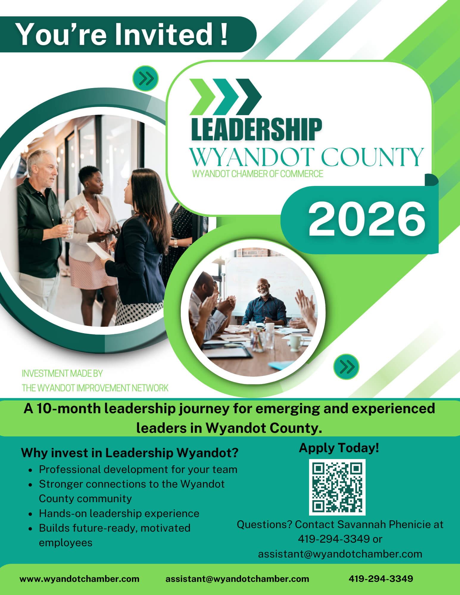 Leadership Wyandot Mailer and Invitation page 1