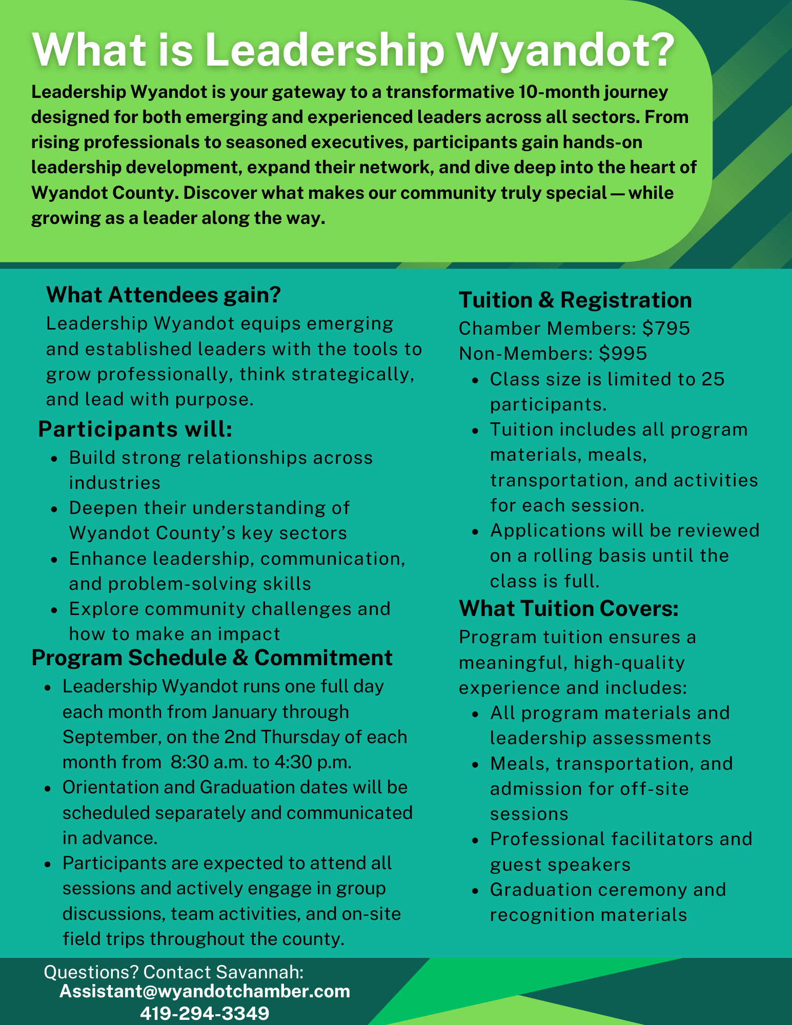 Leadership Wyandot Mailer and Invitation page 2