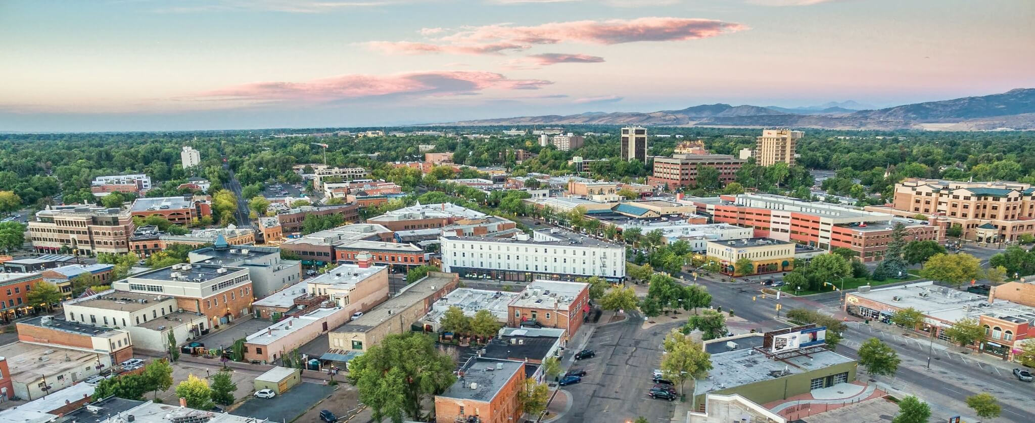 aerial of city