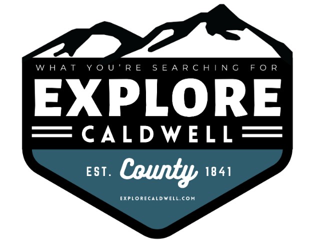 Explore Caldwell Logo Blue