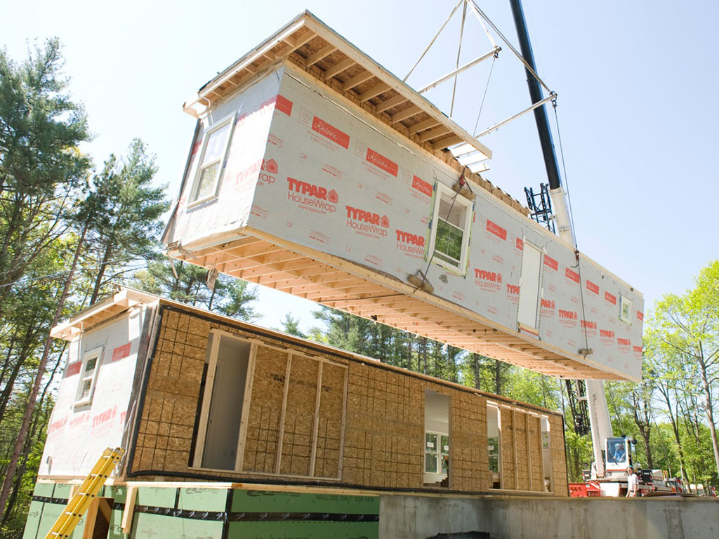 Modular Home Under Construction