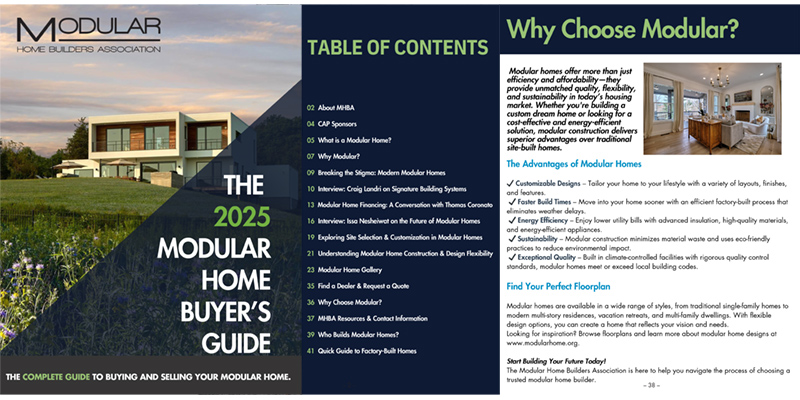 Modular Home Buyer's Guide from the Modular Home Builders Association