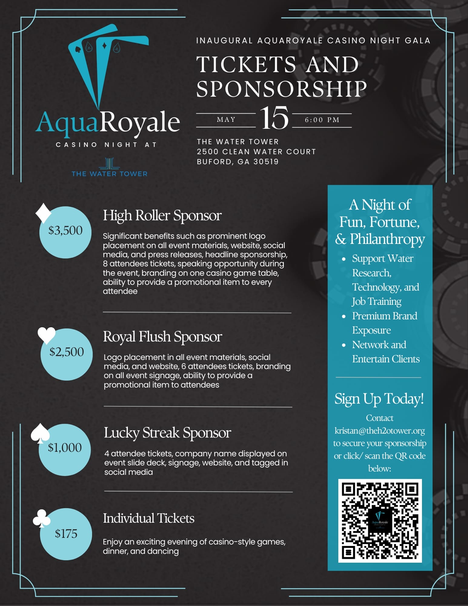 AquaRoyale Casino Night Gala InvitationSponsorship pg 2