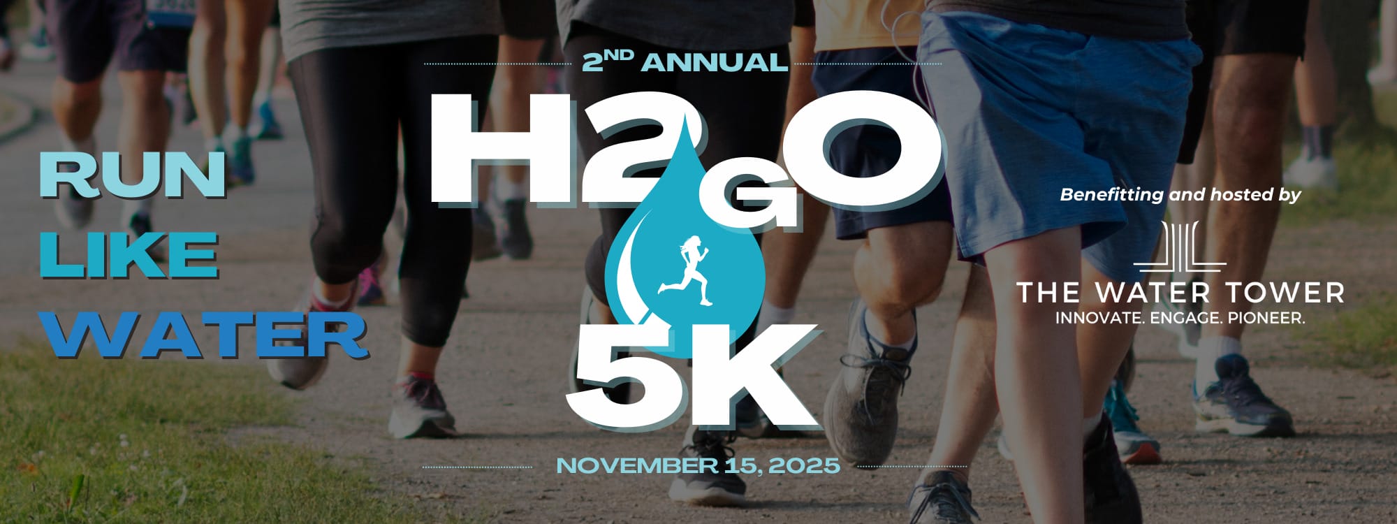 2025 H2GO 5K race site banner 2025 H2GO 5K race site banner