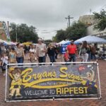 Bryan's Signs, showing off the nifty sign frames they can order for your event or business. 