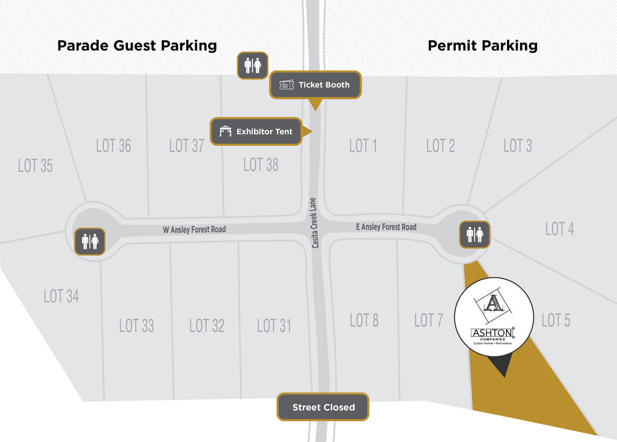 Parade of Homes Site Plan Ashton Companies