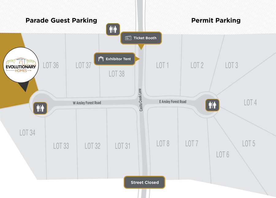 Parade Site Plan Evolutionary Homes